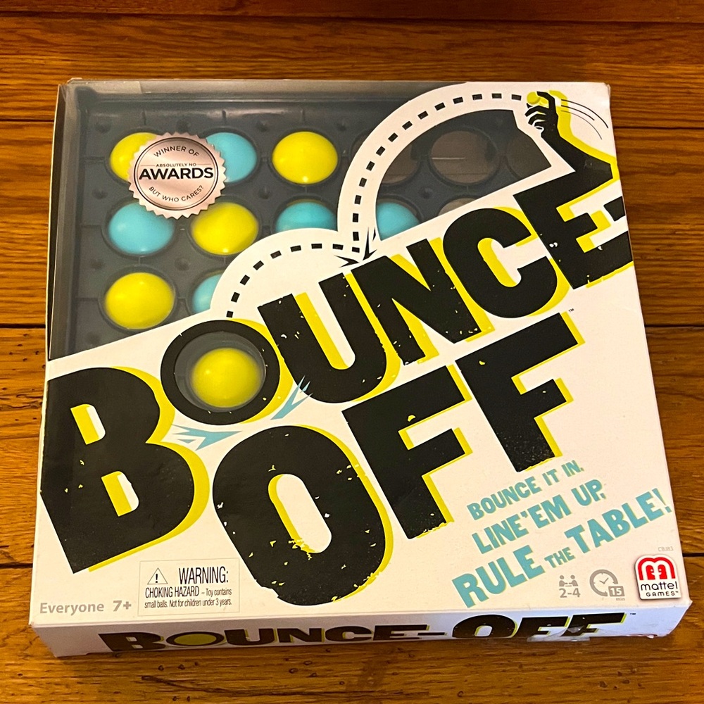 Mattel Bounce-Off Game with Blue and Yellow Balls